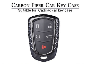 Caisse principale de sergé de Cadillac de carbone de voiture brillante véritable de fibre
