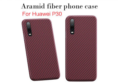 Vrai cas de Huawei de fibre de Huawei P30 Aramid de résistance à la corrosion
