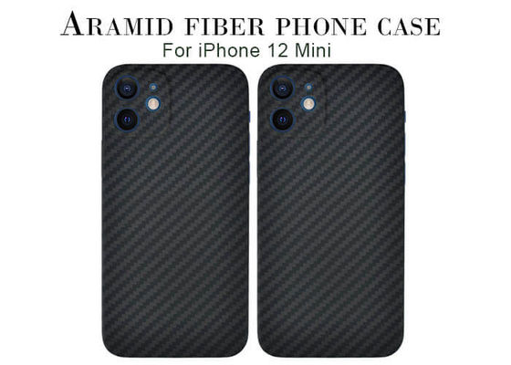Cas matériel militaire de  pour l'iPhone 12 Mini Aramid Fiber Phone Case