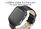 Caisse noire de la série 4 de montre de Matte Finish Carbon Aramid Fiber Apple de couleur